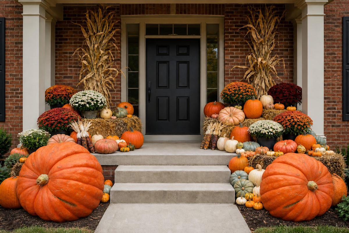 Representative maximum-scale styling with Grand Prize Pumpkins for The Great Pumpkin package